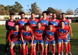 Arriba: Marco, Samu, Tomás, Luis, Javi Martín y José Toledo. Agachados: Antonio, Dimi, Moro, Nacho y Aitor.