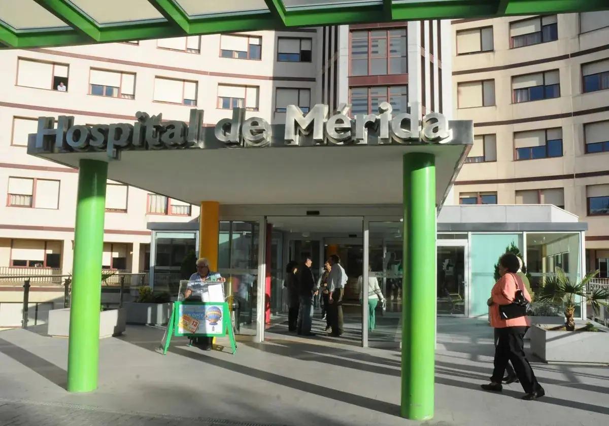 El herido fue trasladado al hospital de Mérida.