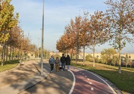 El parque del río se ha convertido en punto de encuentro y deporte de Badajoz.