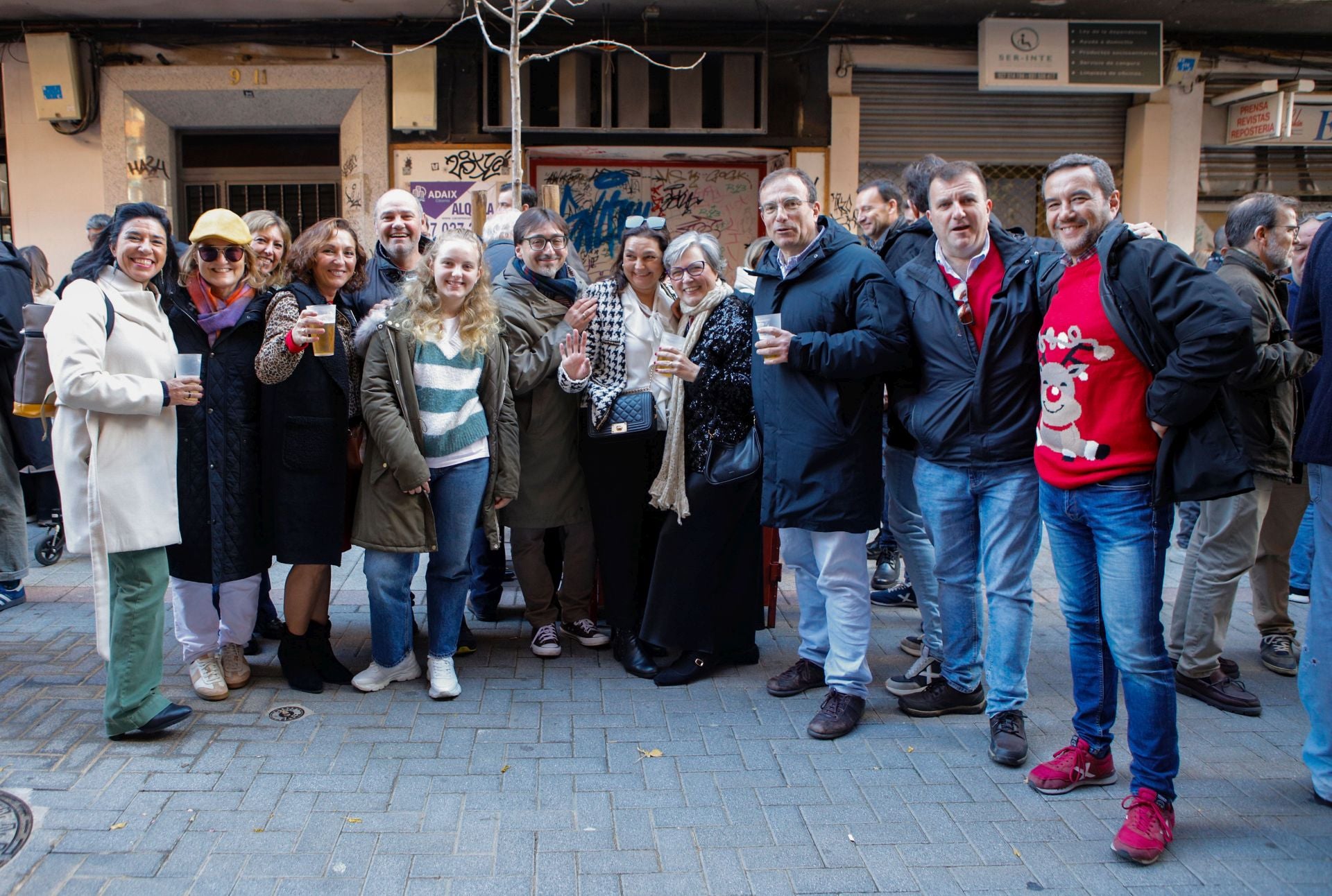 Las calles de Cáceres se llenan con las cañas de Nochebuena