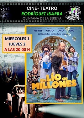 Doble sesión de 'Un lío de millones' en el Cine Teatro Rodríguez Ibarra