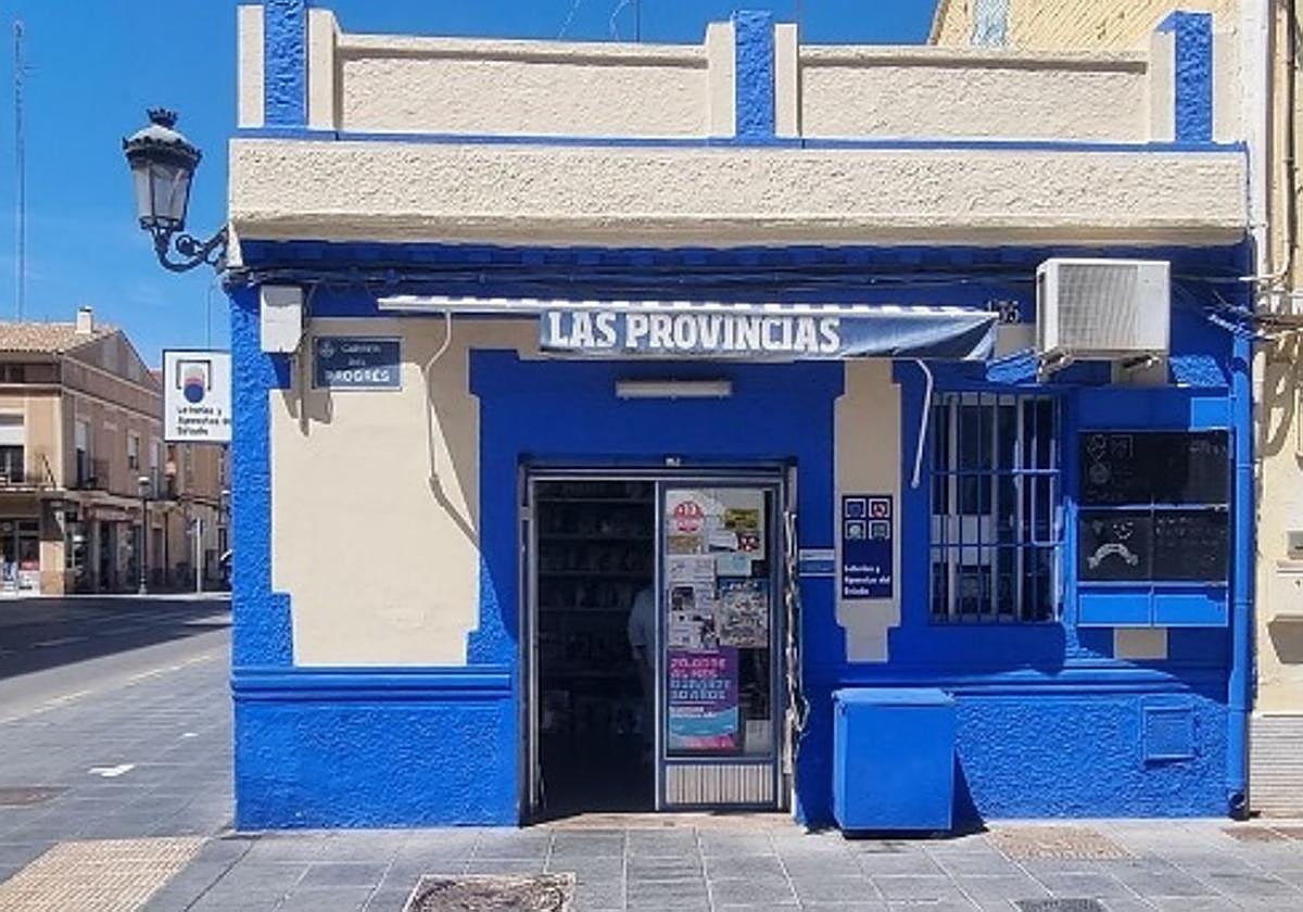 El acertante del primer premio de la Bonoloto de este jueves selló su boleto en este despacho receptor de Valencia.