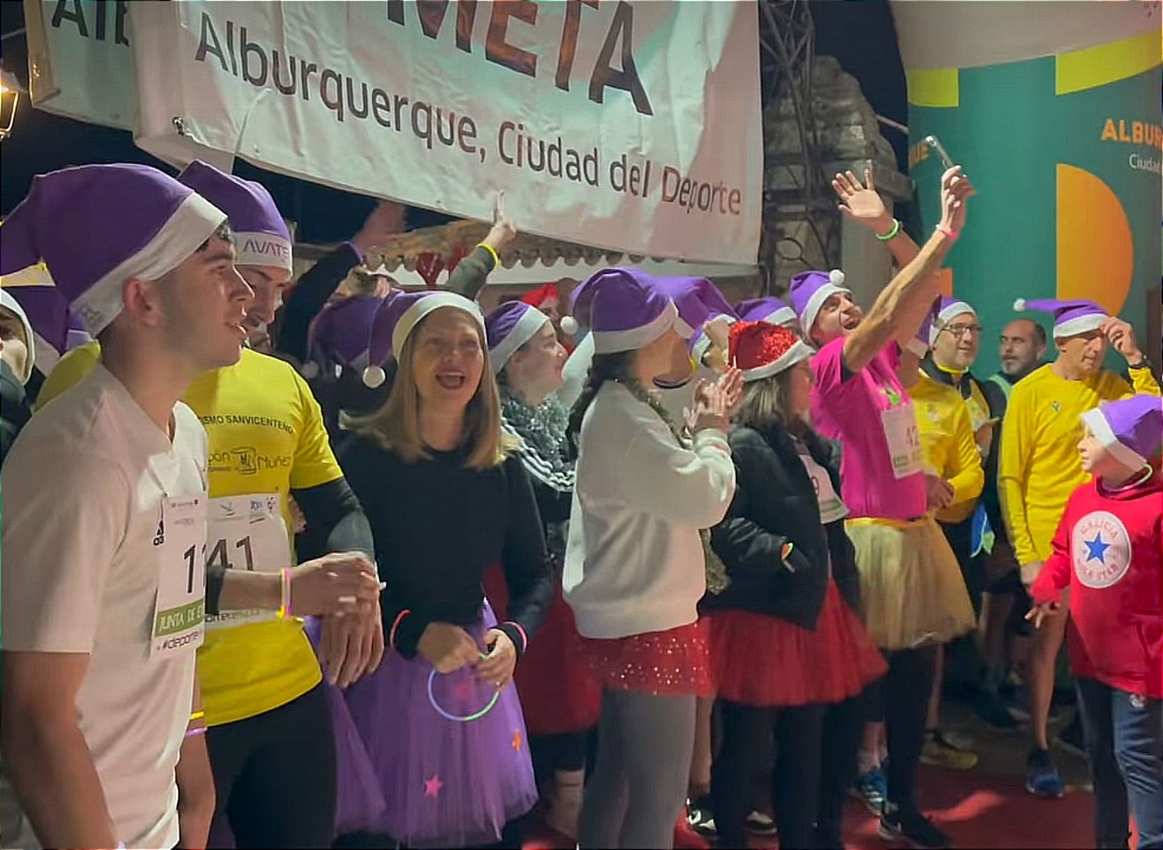 Los corredores aguardan la salida