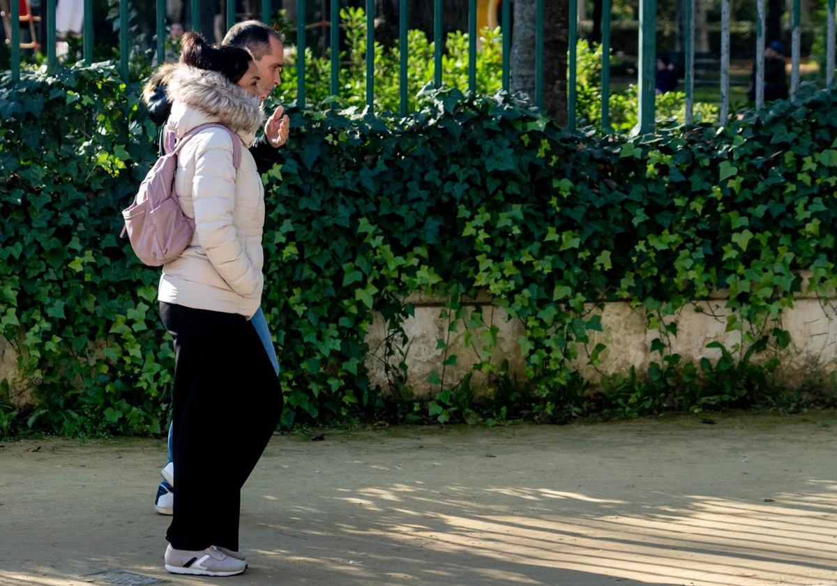 Personas abrigadas, este domingo.