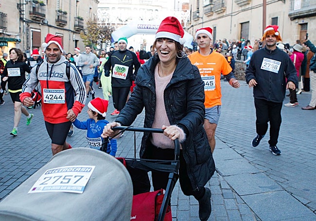 Una de las participantes, con carrito.