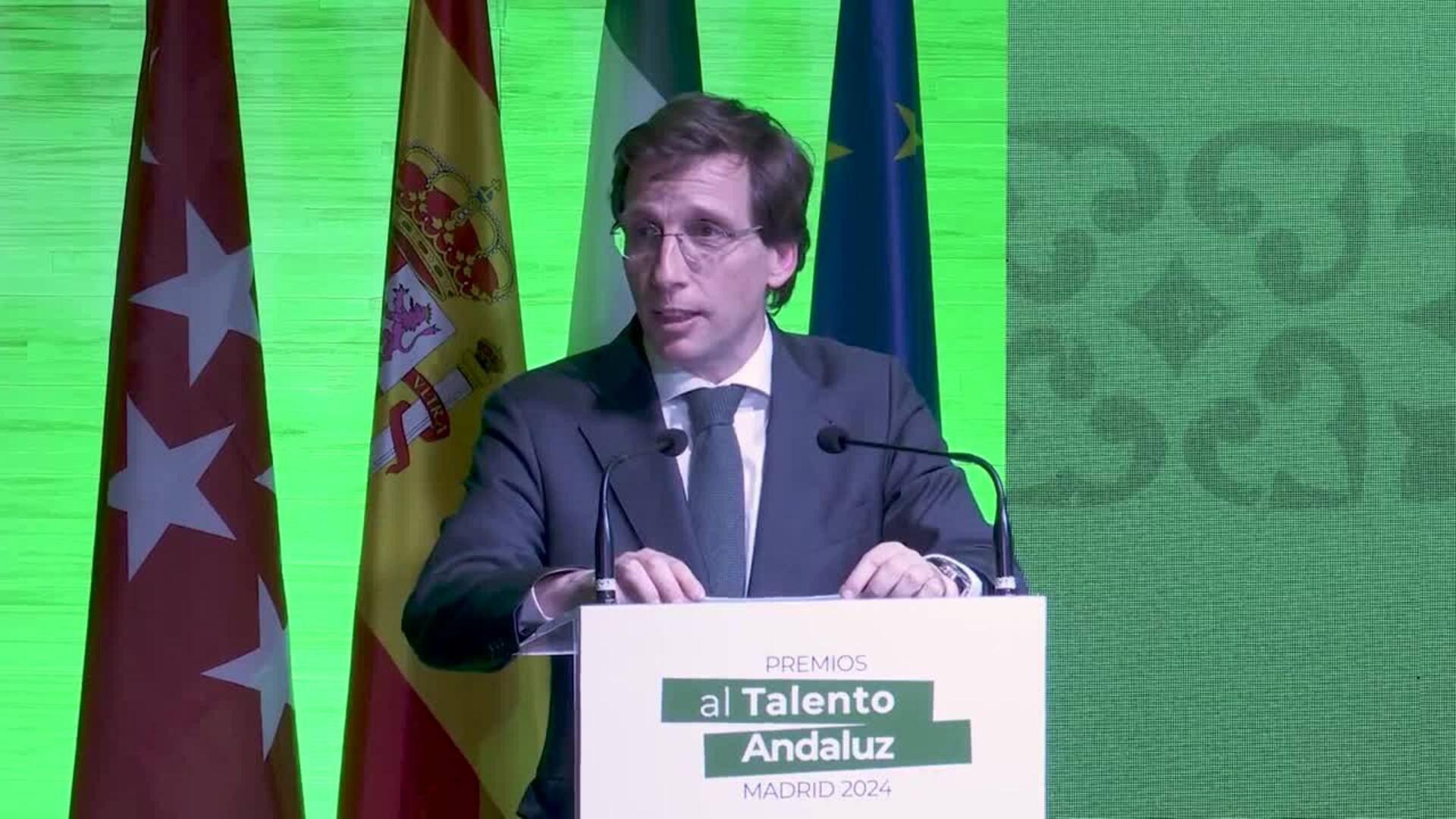 Almeida: "Andalucía es una tierra repleta de talento"
