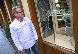 Los daños causados por el intento de robo en La Cubana el pasado mes de diciembre.