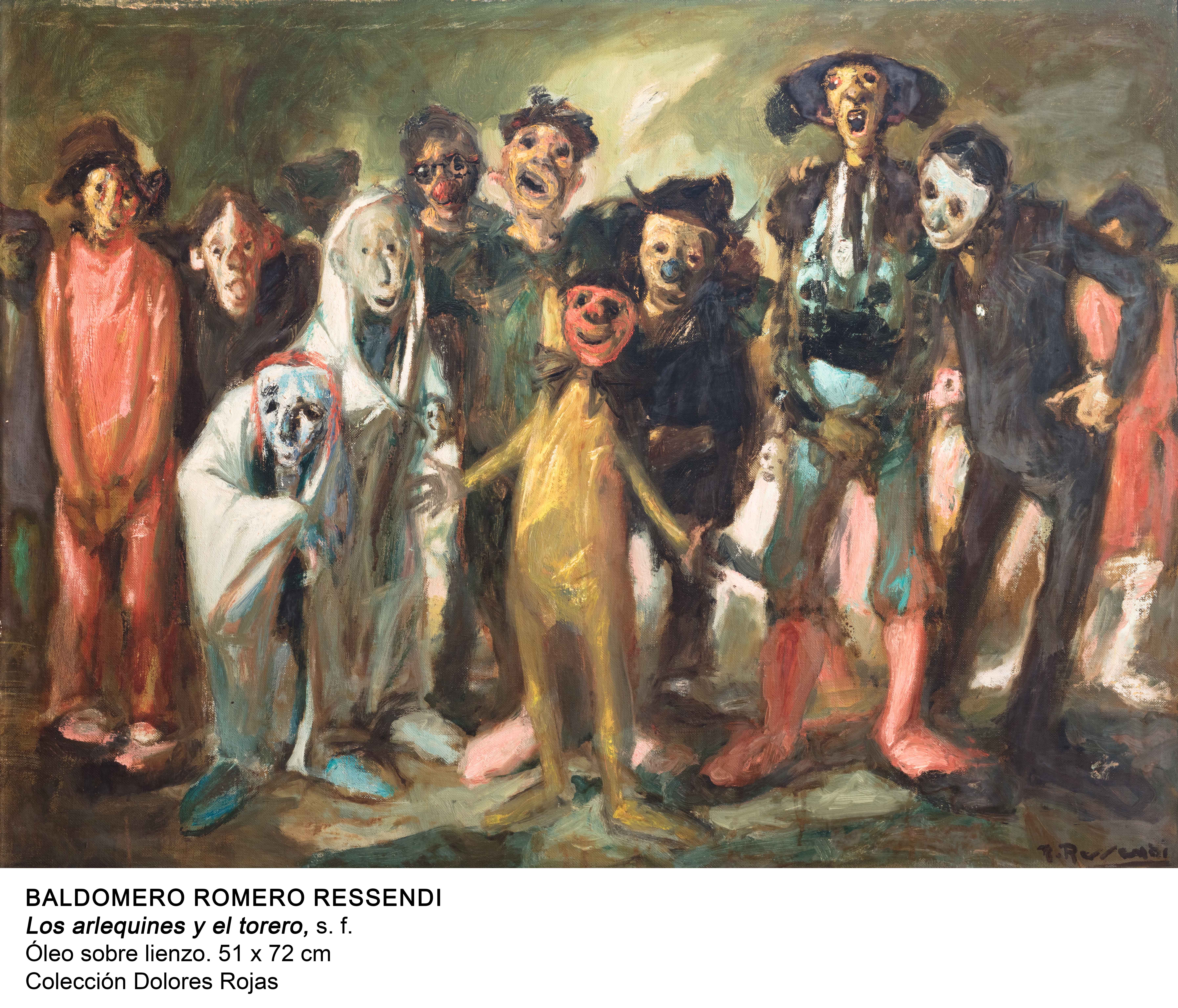 'Los arlequines y el torero', de Baldomero Romero Ressendi.