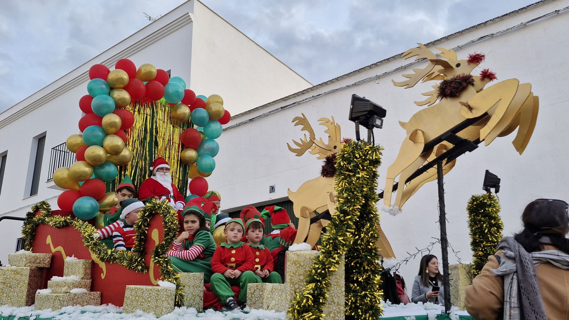 Carrozas de Fuente del Maestre este sábado en la cabalgata. 