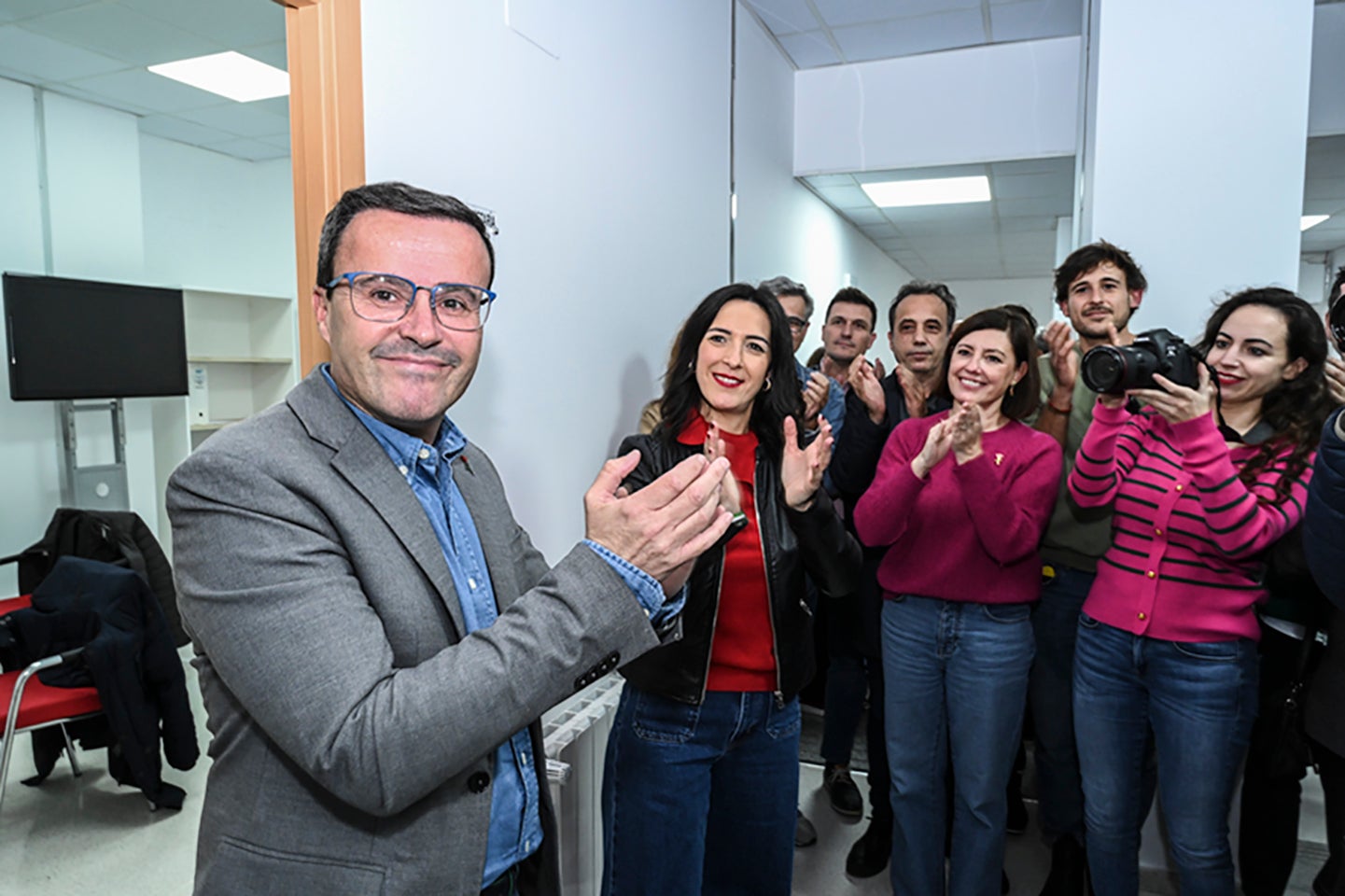 Fotos | Gallardo celebra su victoria en las primarias del PSOE de Extremadura
