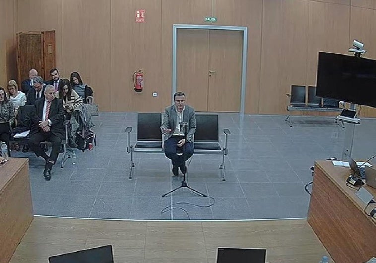Miguel Ángel Gallardo durante la toma de declaración como investigado este jueves.