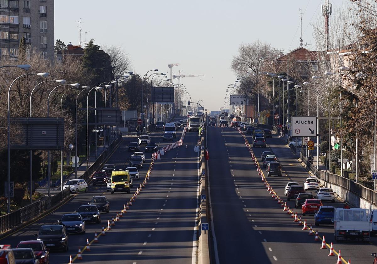 El inicio de la obra en la A-5 en Madrid provoca largas retenciones