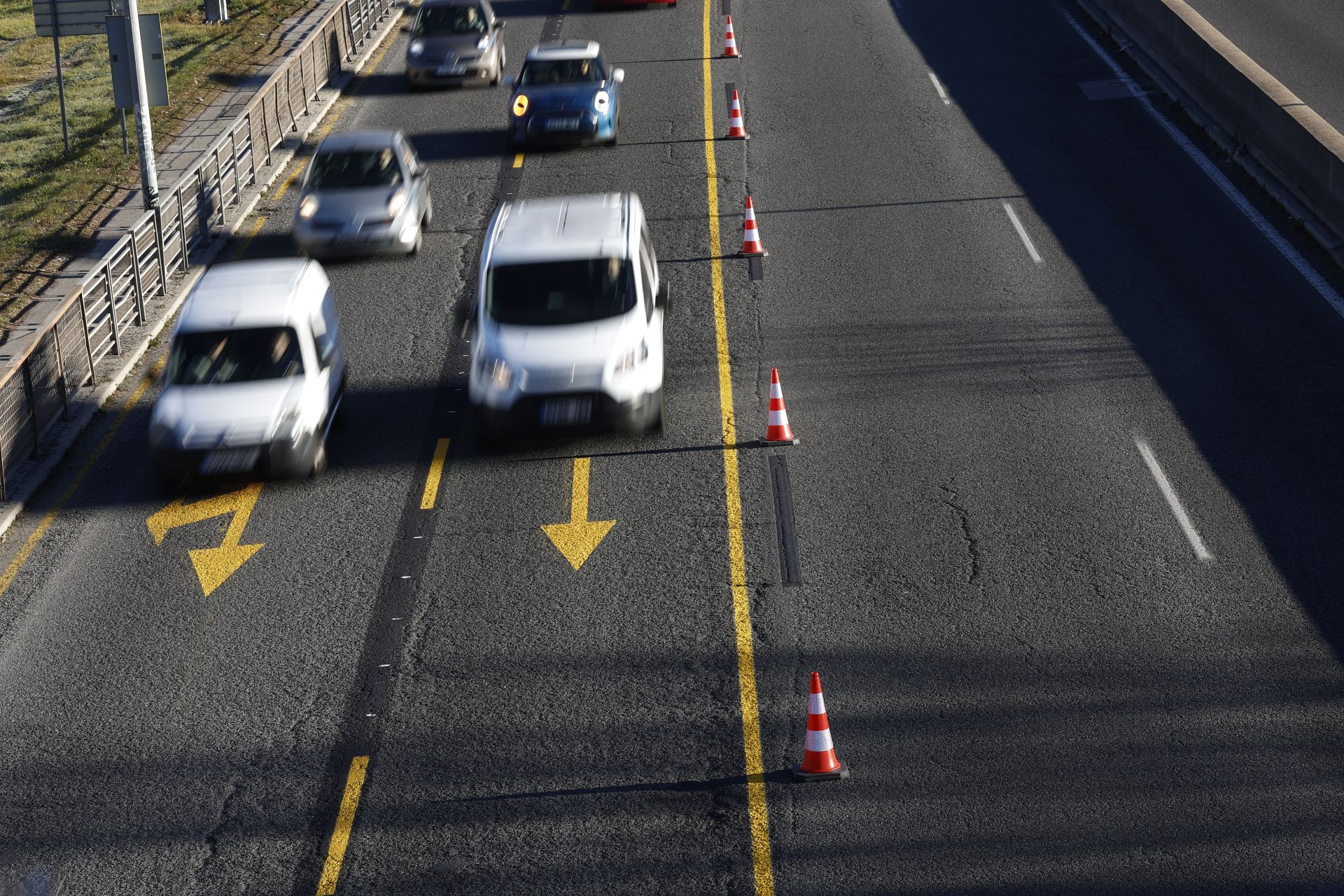 El inicio de la obra en la A-5 en Madrid provoca largas retenciones