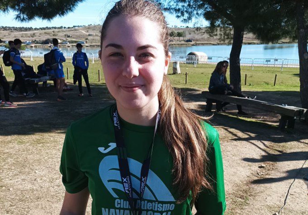 Andrea Gómez se proclamó campeona de Extremadura de cross en la categoría sub-23.