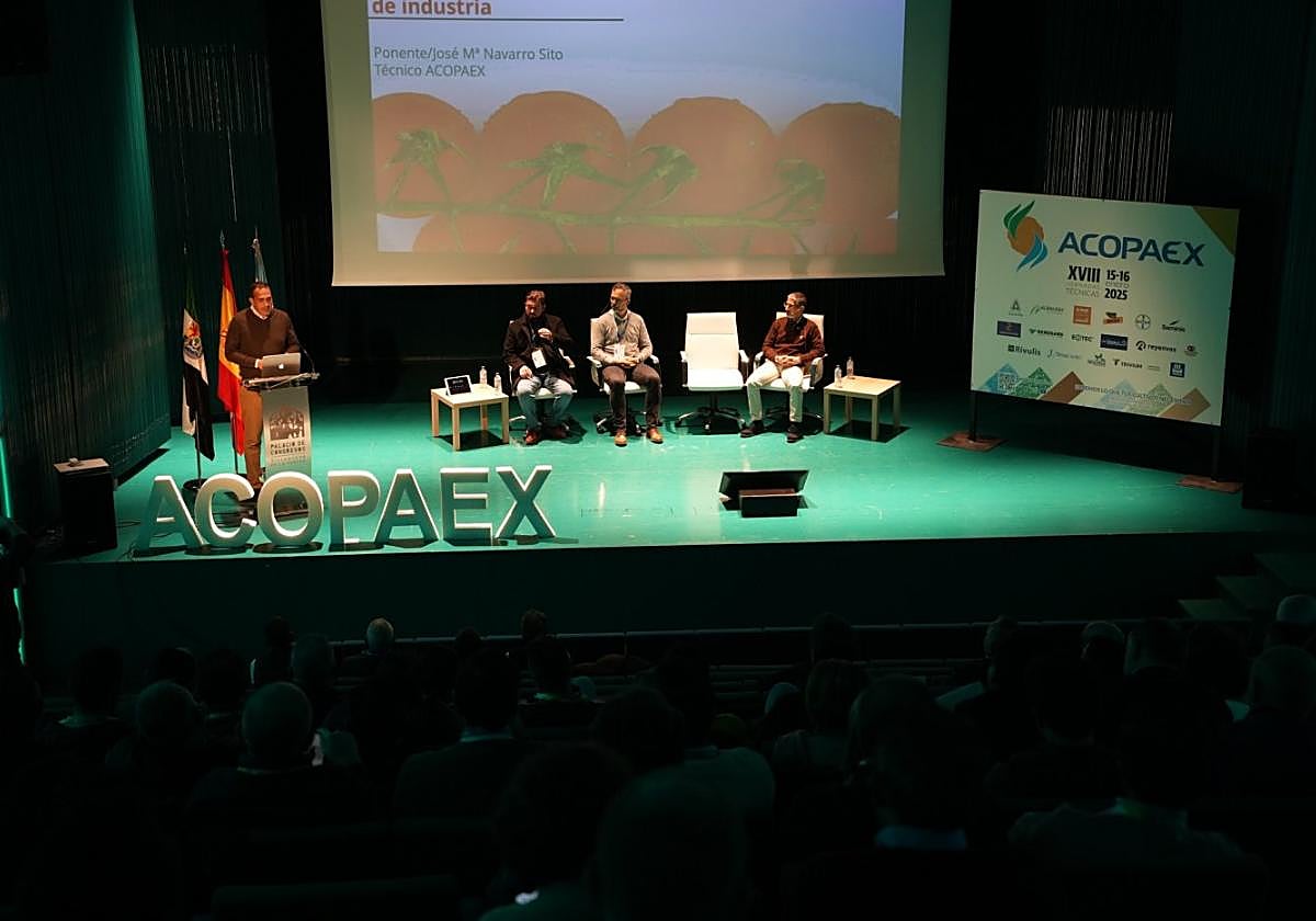 Momento de las jornadas técnicas de Acopaex este miércoles.