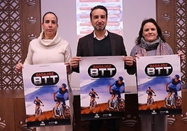 Presentación del Circuito Provincial de BTT este jueves en la Diputación de Badajoz.