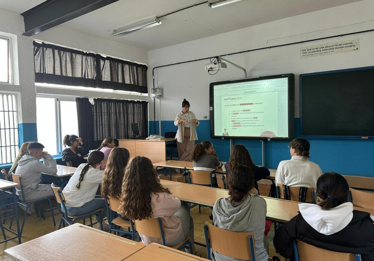 Estudiantes en una de las sesiones formativas ya celebradas.