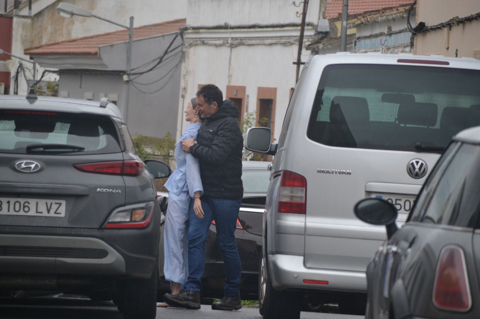 En la recreación de los hechos llevada a cabo este lunes en la calle Belén se ha utilizado un muñeco. 