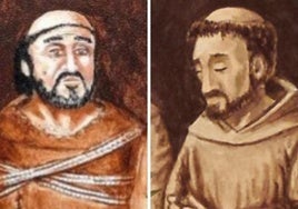 Los frailes Blas Rodríguez de Cuacos y Antonio de Badajoz.