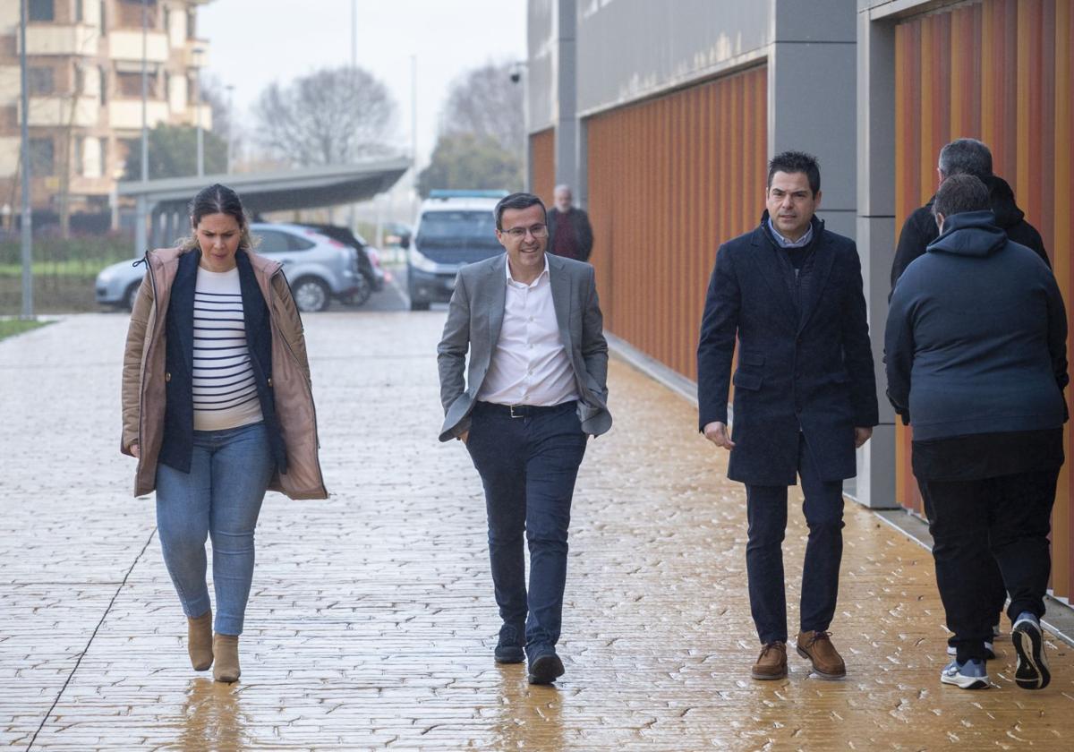 Miguel Ángel Gallardo, a su llegada a los juzgados de Badajoz.