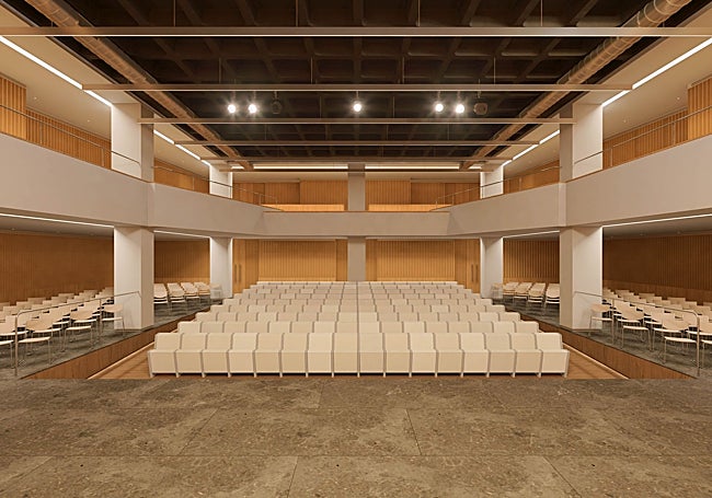 Vista de la sala, que mantendrá la galería de la primera planta.