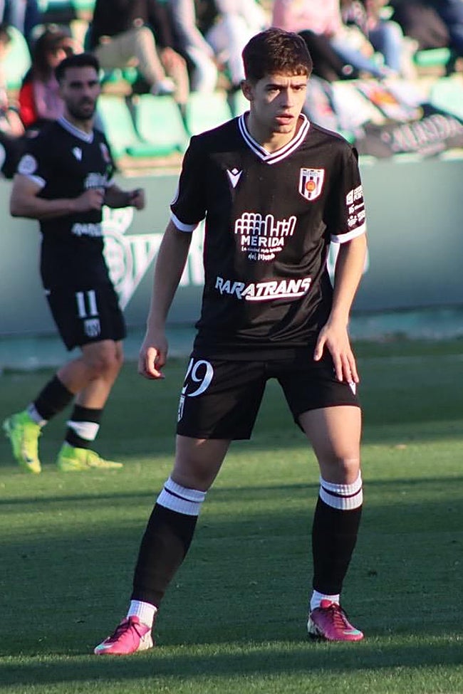 Piski júnior, en un momento del partido ante el filial del Betis el pasado sábado.