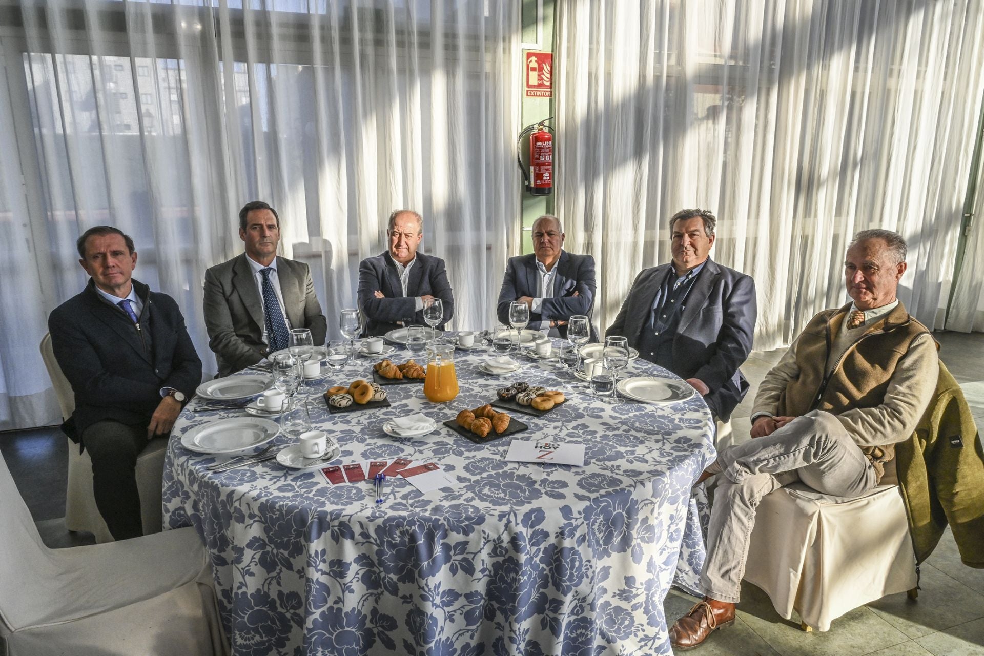 José María Palacios, Nicolás Álvarez, Dionisio Sánchez, Carlos Martín, Eduardo Mejías y Fernando Albarrán.