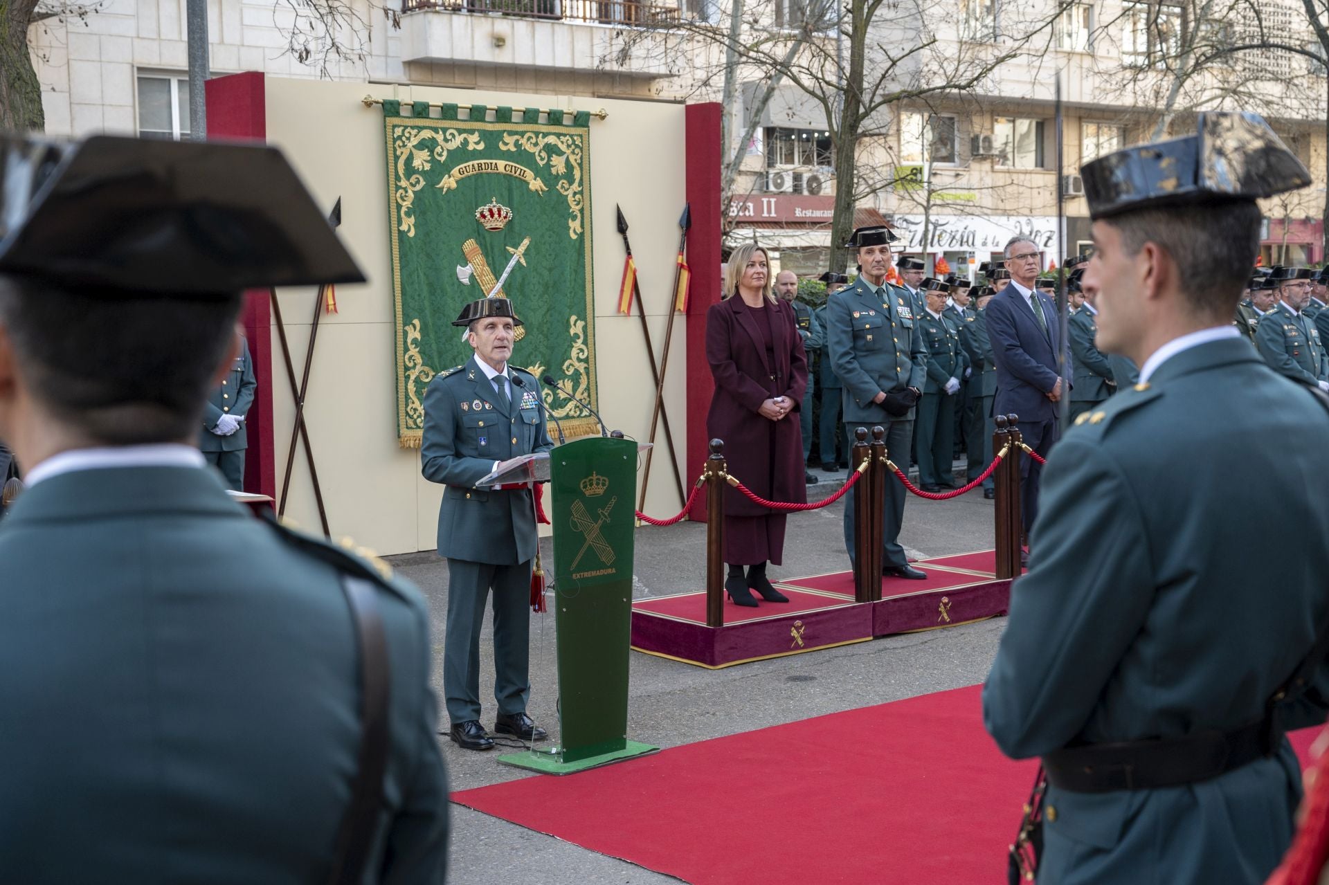 Toma de posesión de José Manuel Santiago Marín al frente de la Guardia Civil en Extremadura