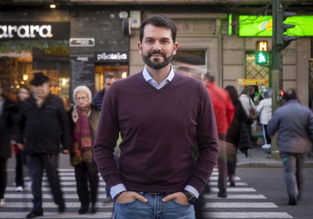 Álvaro Sánchez Cotrina el pasado jueves en la avenida Clara Campoamor de Cáceres.