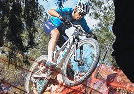 Luca Pérez durante su participación en la prueba de Chelva.