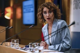 María Jesús Montero, ministra de Hacienda.
