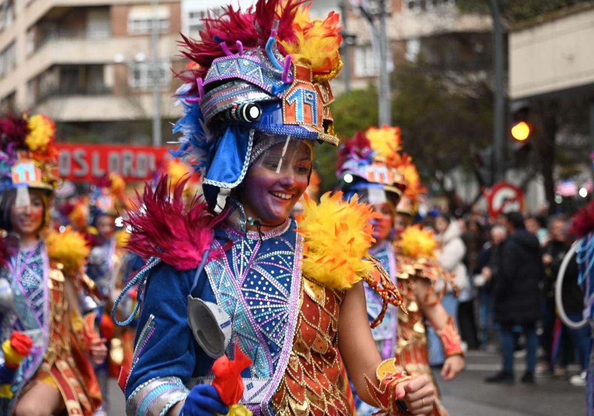 Los Lorolos en el Desfile Infantil de Comparsas.