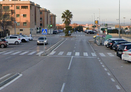 Avenida Pozo de las Nieves de Cáceres, lugar donde se ha producido el accidente.