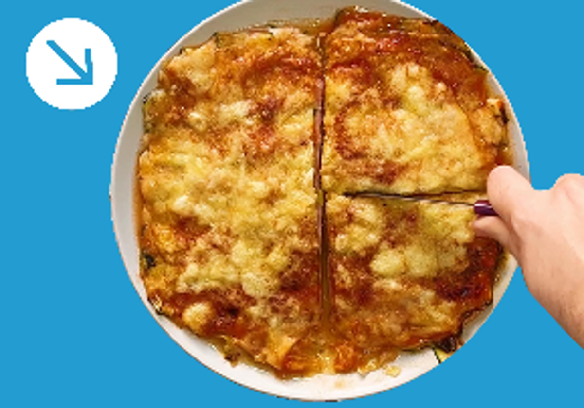 Receta de lasaña de calabacín exprés