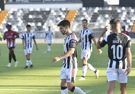 Montori durante un partido del Badajoz en el Nuevo Vivero.