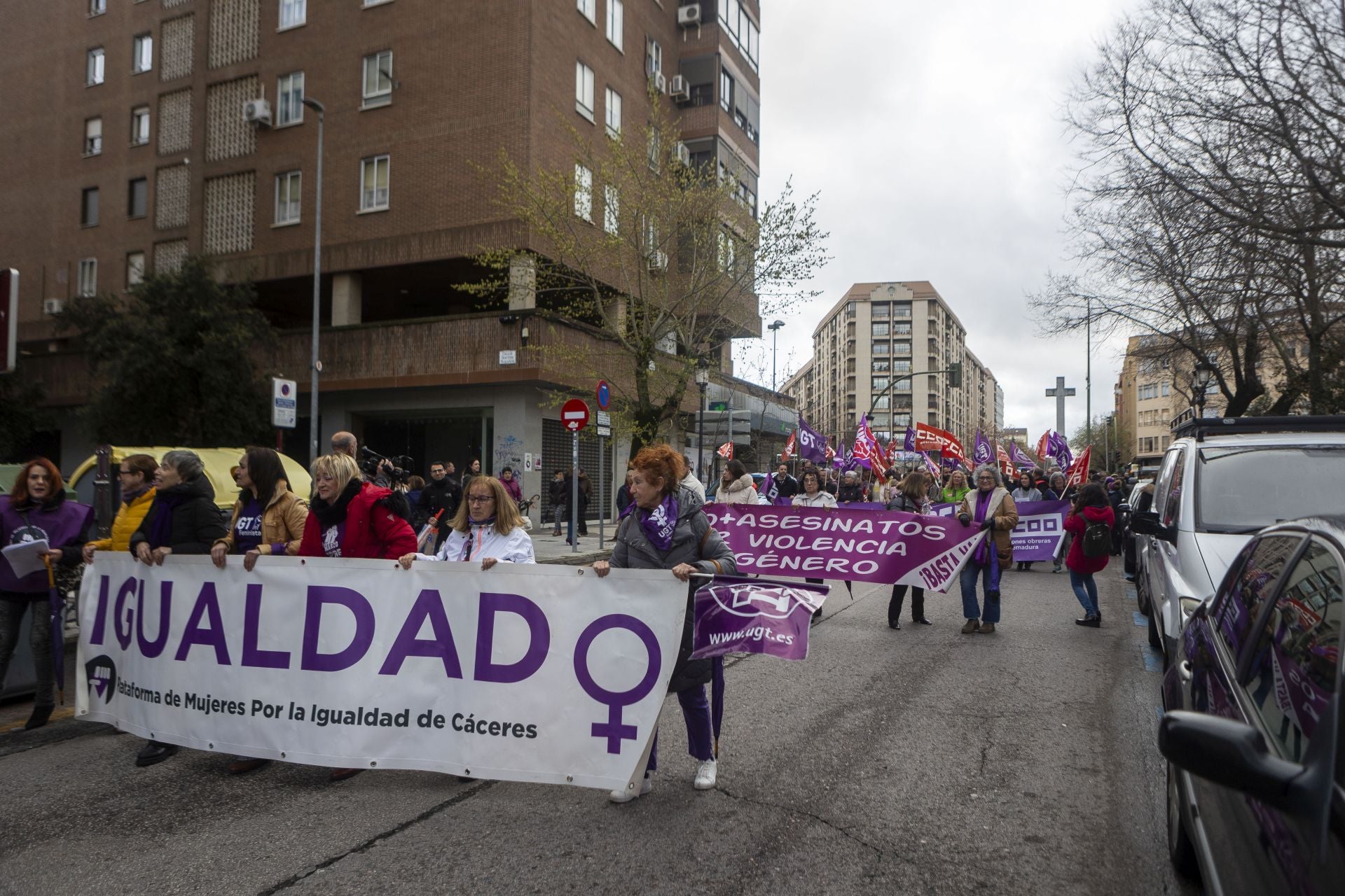 El 8M en Cáceres, en imágenes