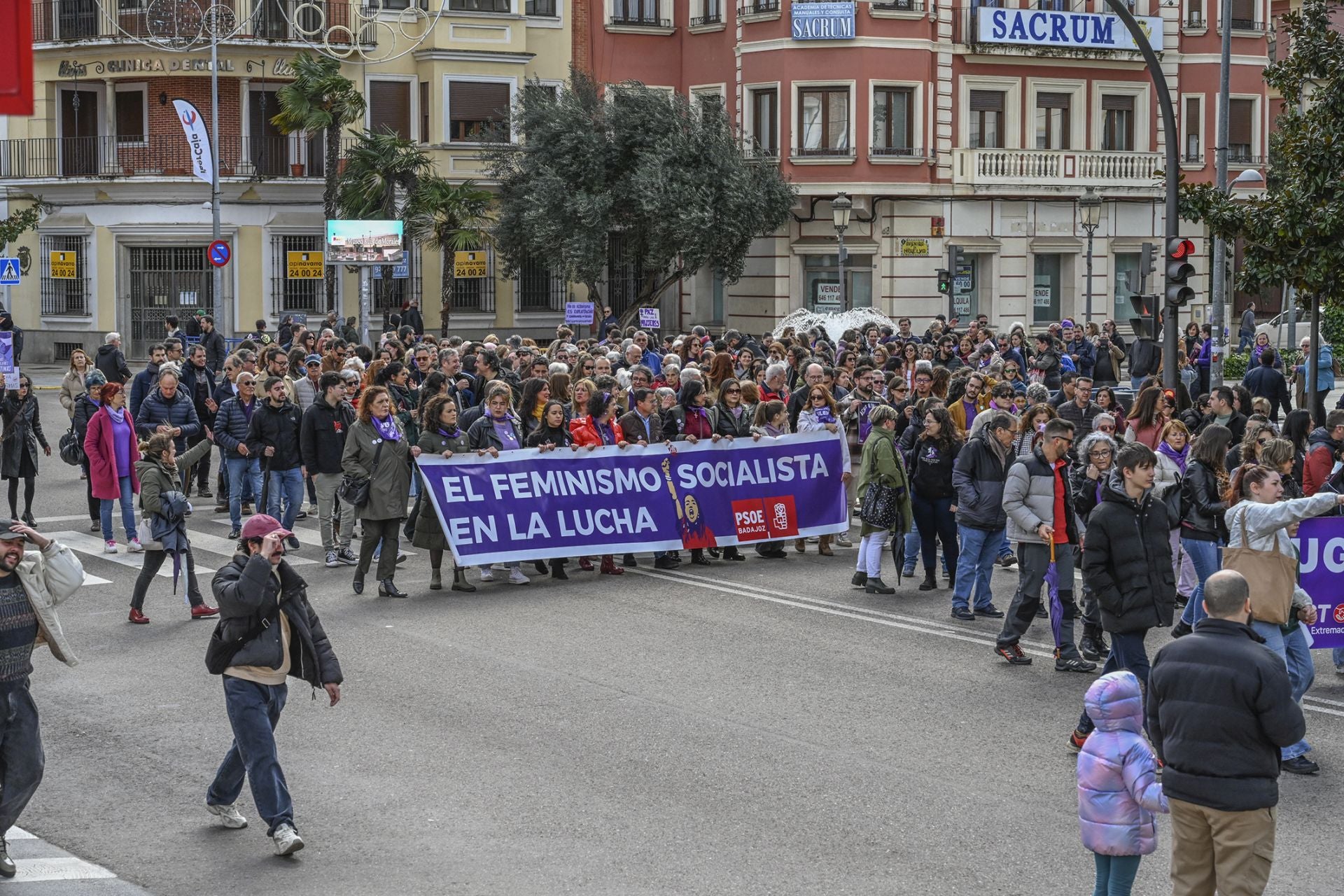 El 8M en Badajoz, en imágenes