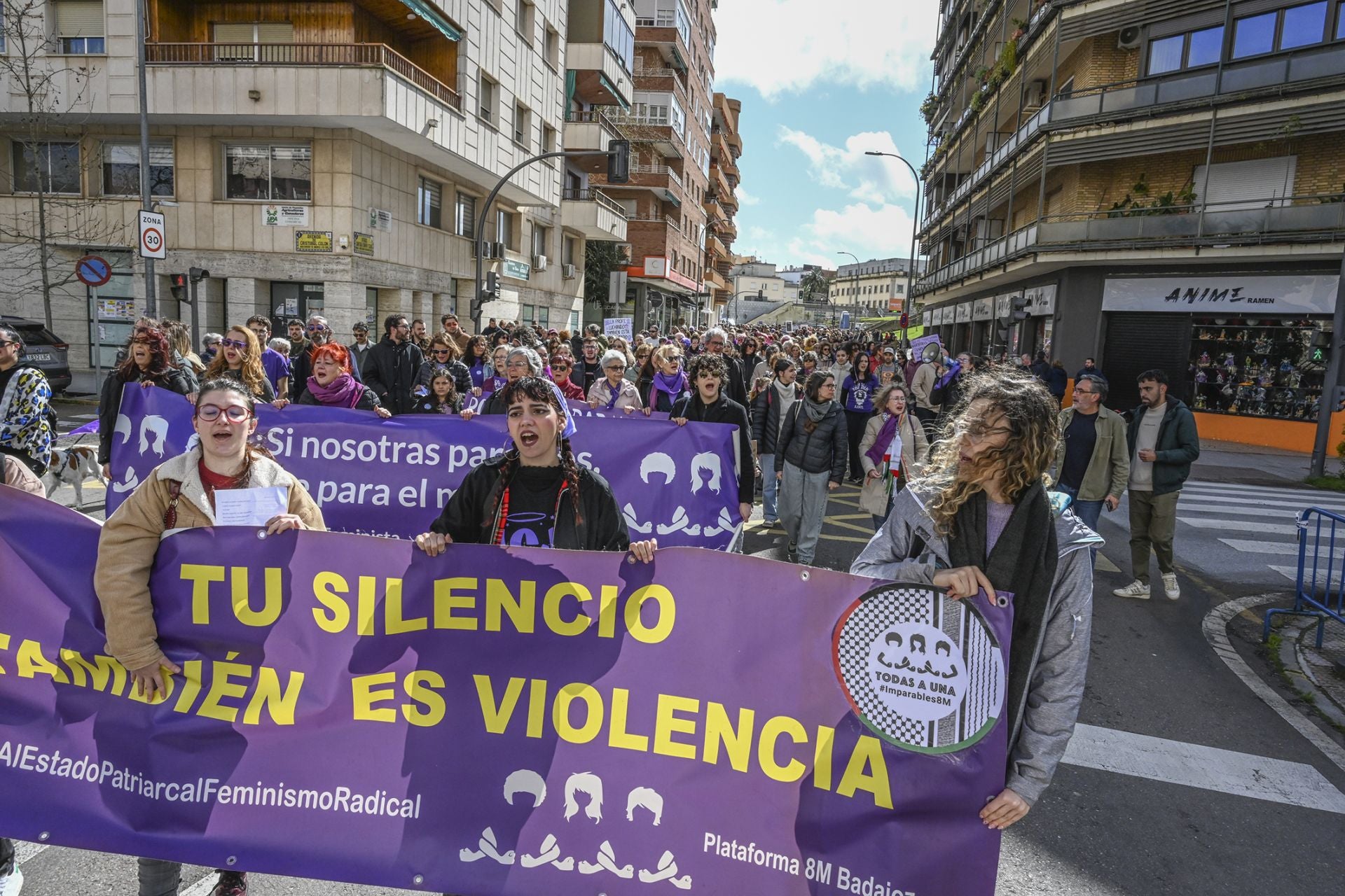 El 8M en Badajoz, en imágenes