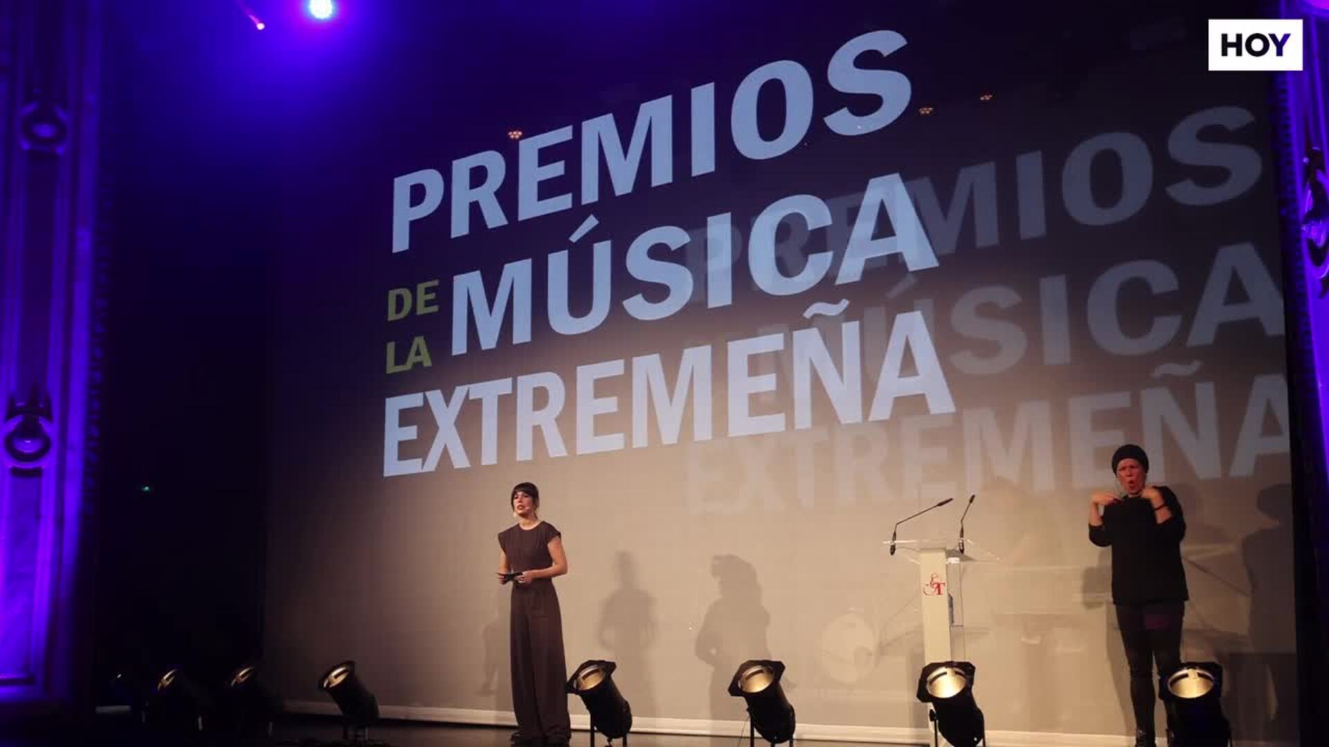 Gala de los II Premios de la Música Extremeña