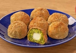 Croquetas caseras con queso y brócoli