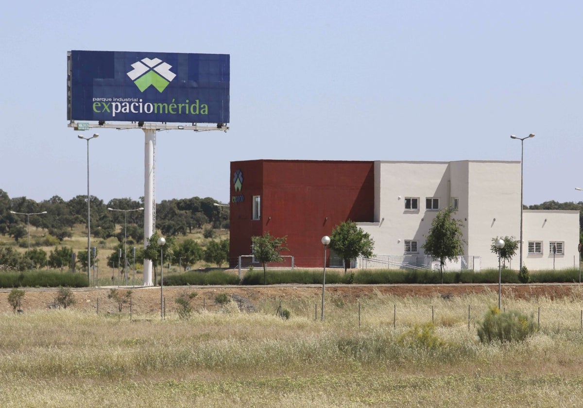 Parque industrial de Expaciomérida en el que se ha reservado la parcela para la fábrica.