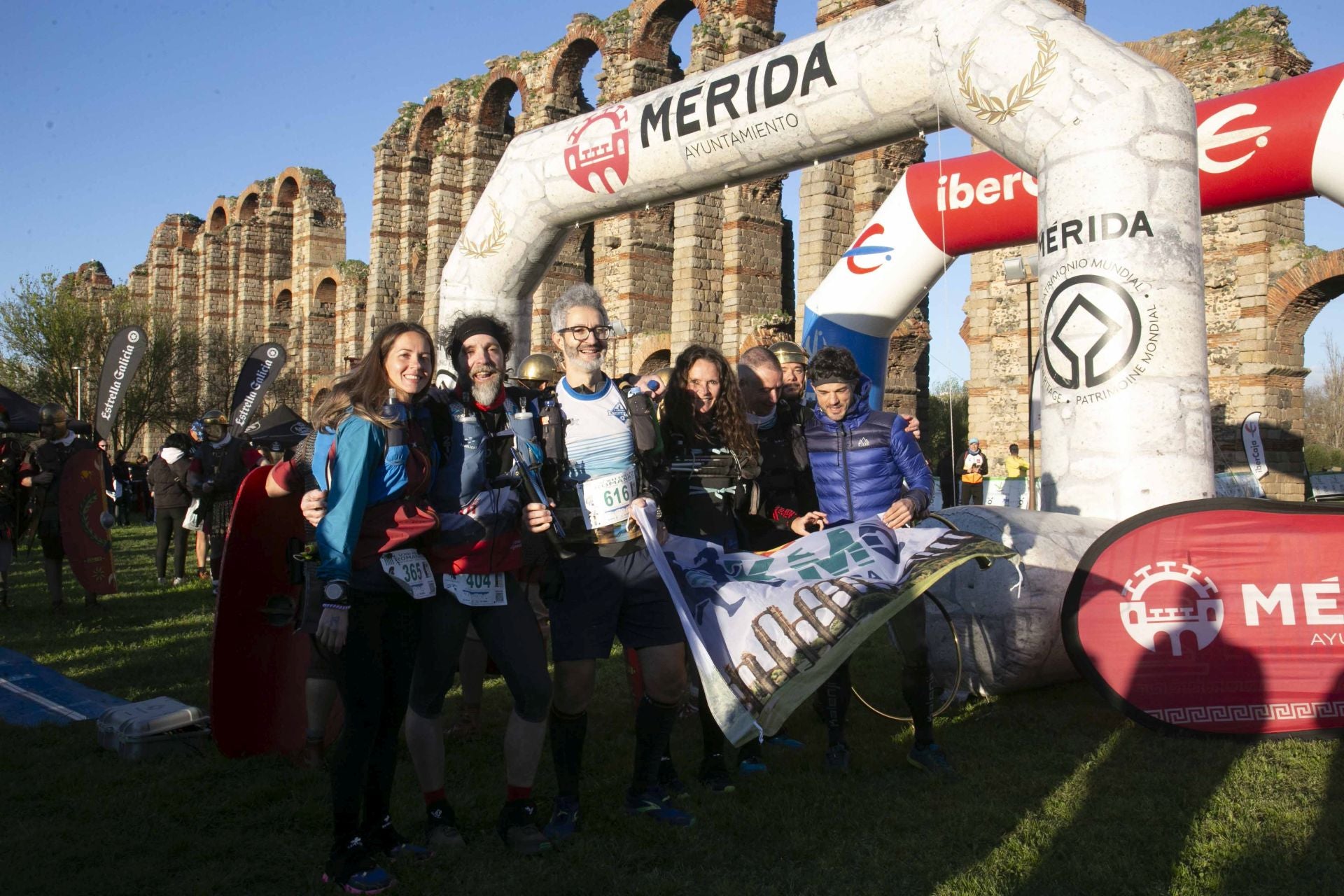 La salida de las Millas Romanas desde el acueducto de Los Milagros, en imágenes