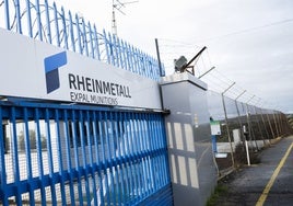 Exteriores de la planta de Rheinmetall en la localidad cacereña de El Gordo.