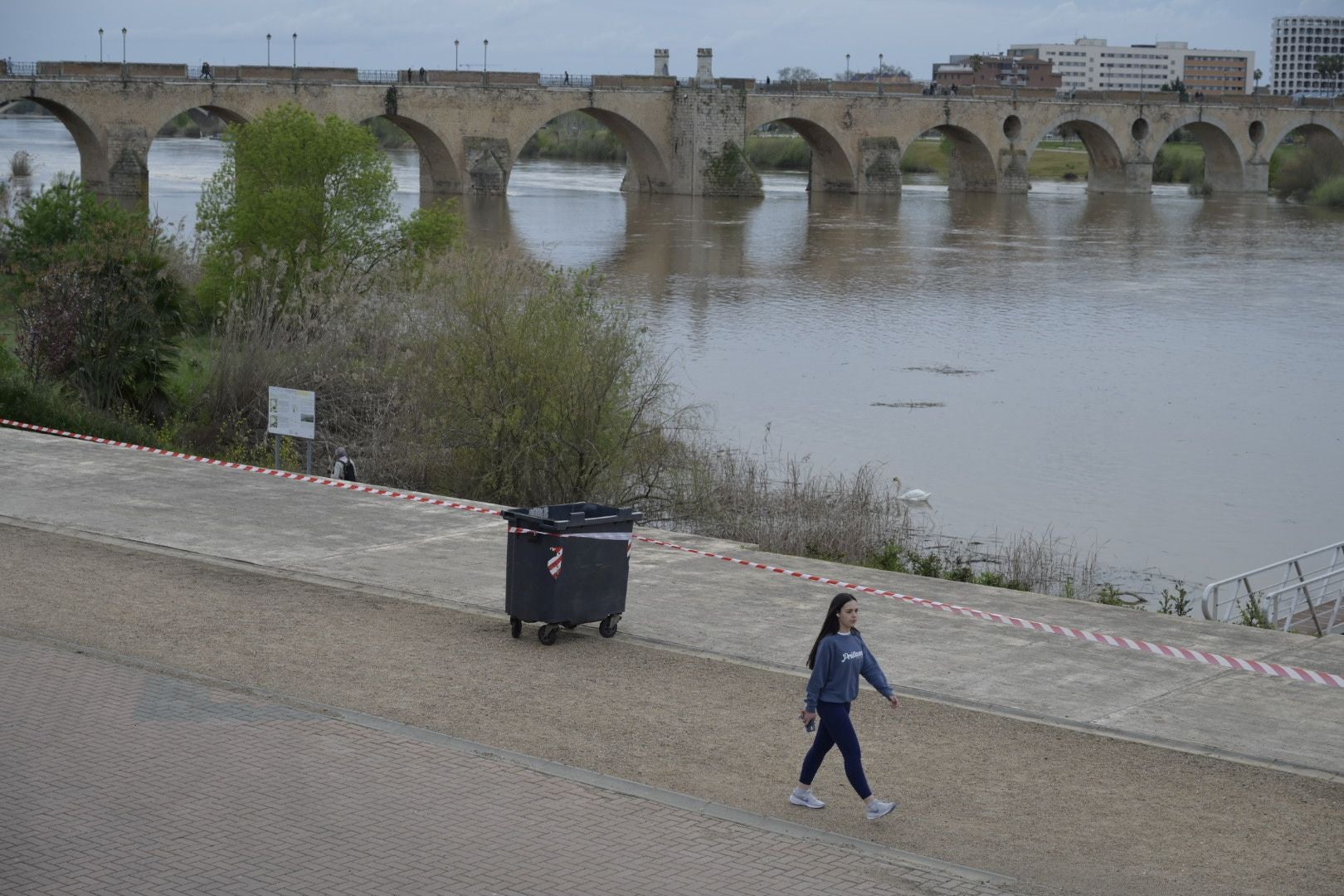 Así han quedado los parques de Extremadura tras la crecida del Guadiana