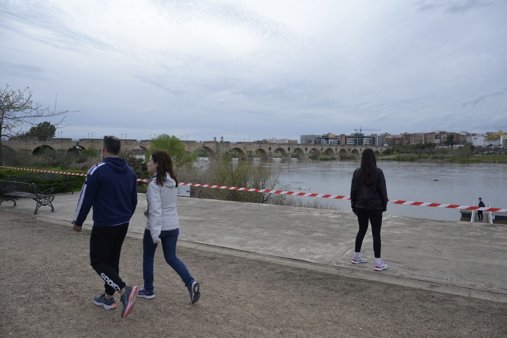 Así han quedado los parques de Extremadura tras la crecida del Guadiana