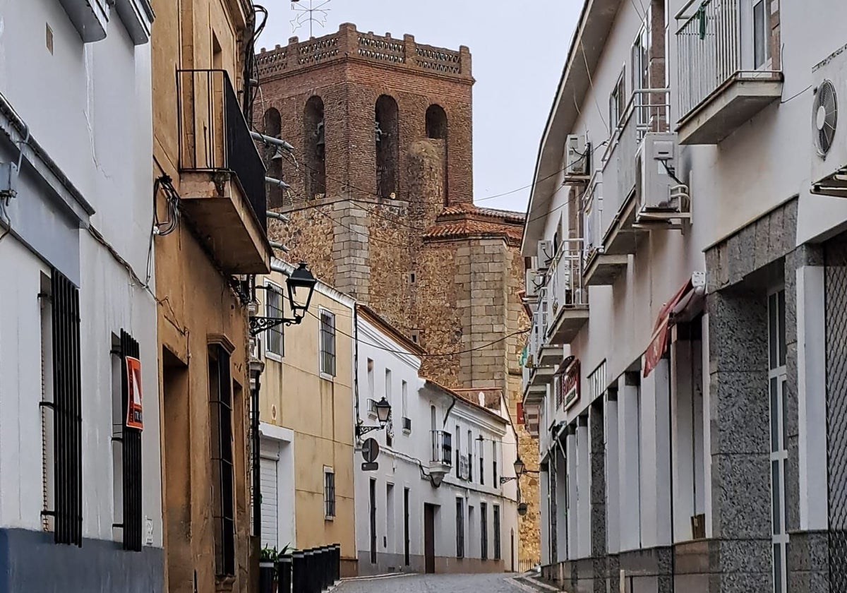 Calle Don Lope, en Salvatierra de los Barros.