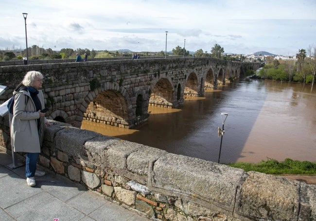 Crecida del Guadiana por Mérida.