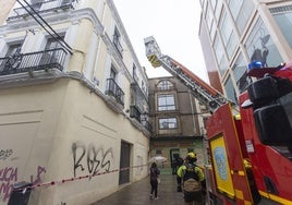 Actuación de los bomberos.