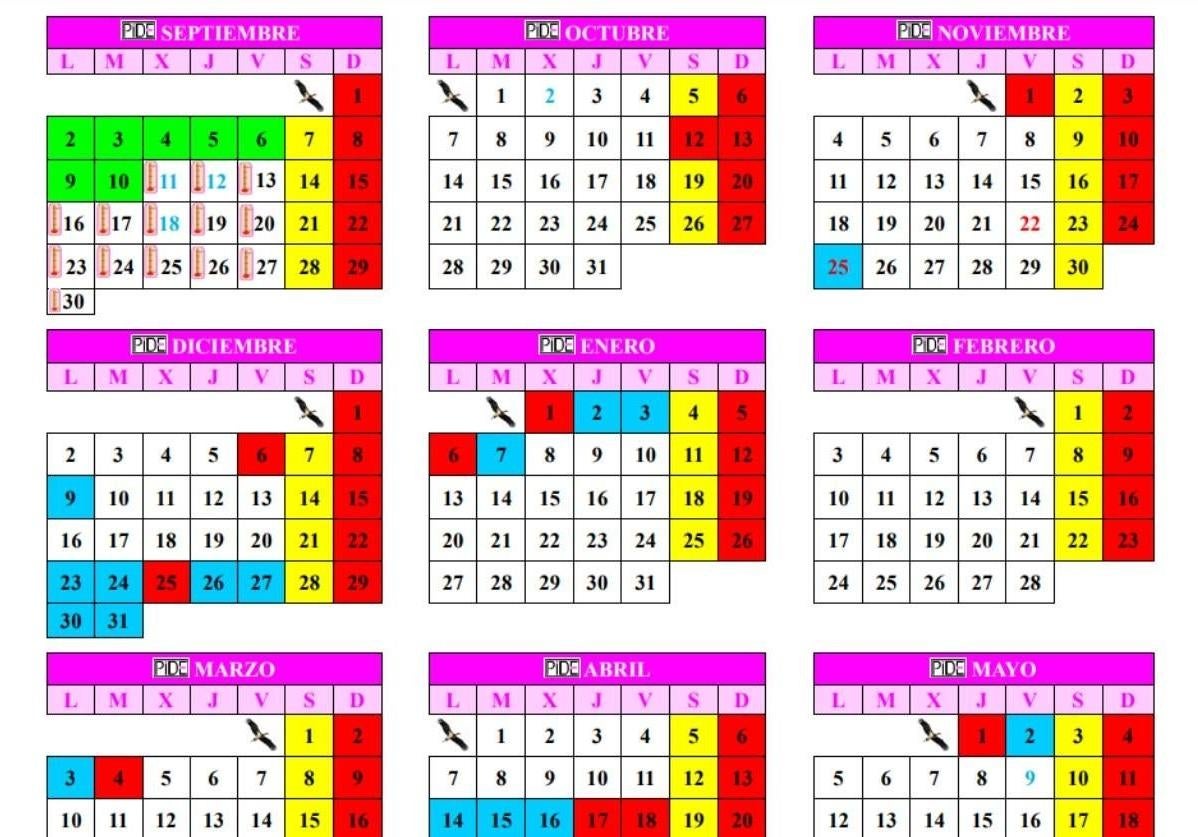 Calendario escolar 2024-2025: Estos son los próximos festivos y puentes para los alumnos extremeños