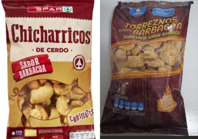 Productos afectados por la alerta.